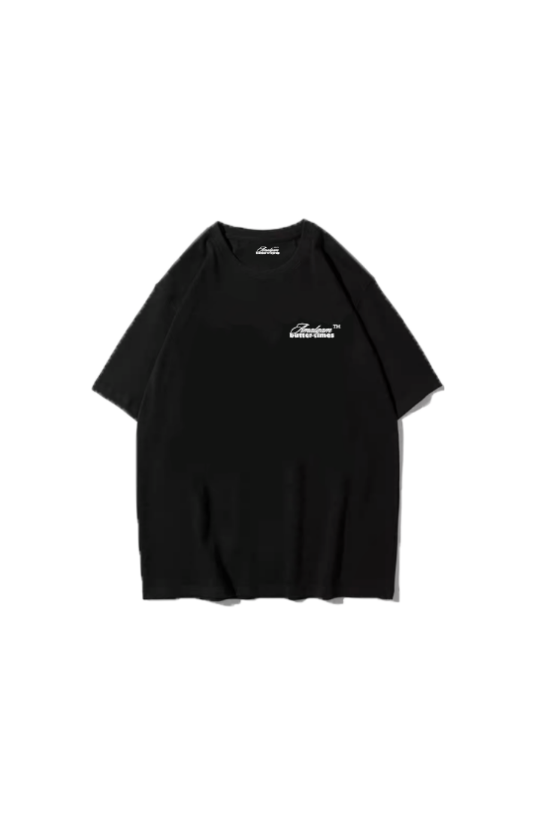Amalgam Black Graphic Pancake Cotton Oversized T-shirt Casual Wear
