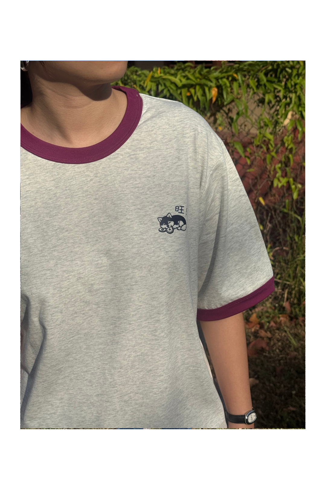 旺 Oversized Tee (Dog Design)