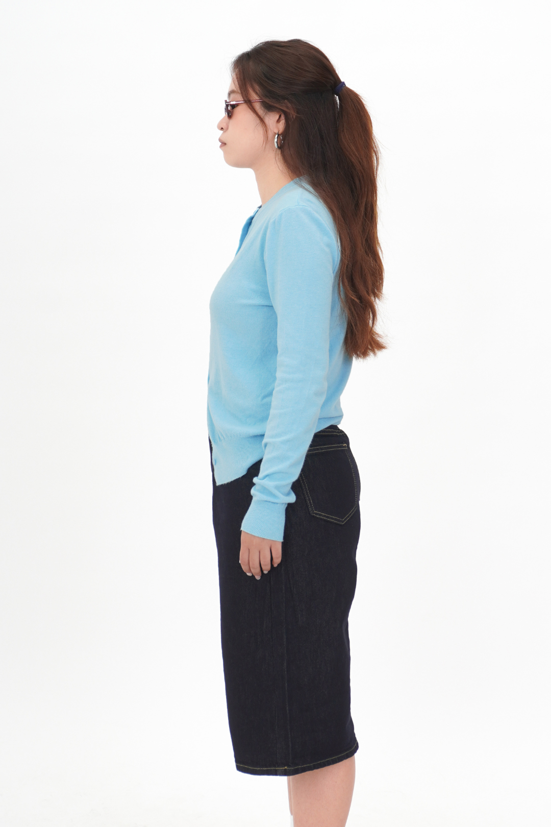 Amalgam Amalgam.store light sky blue long-sleeve cardigan
