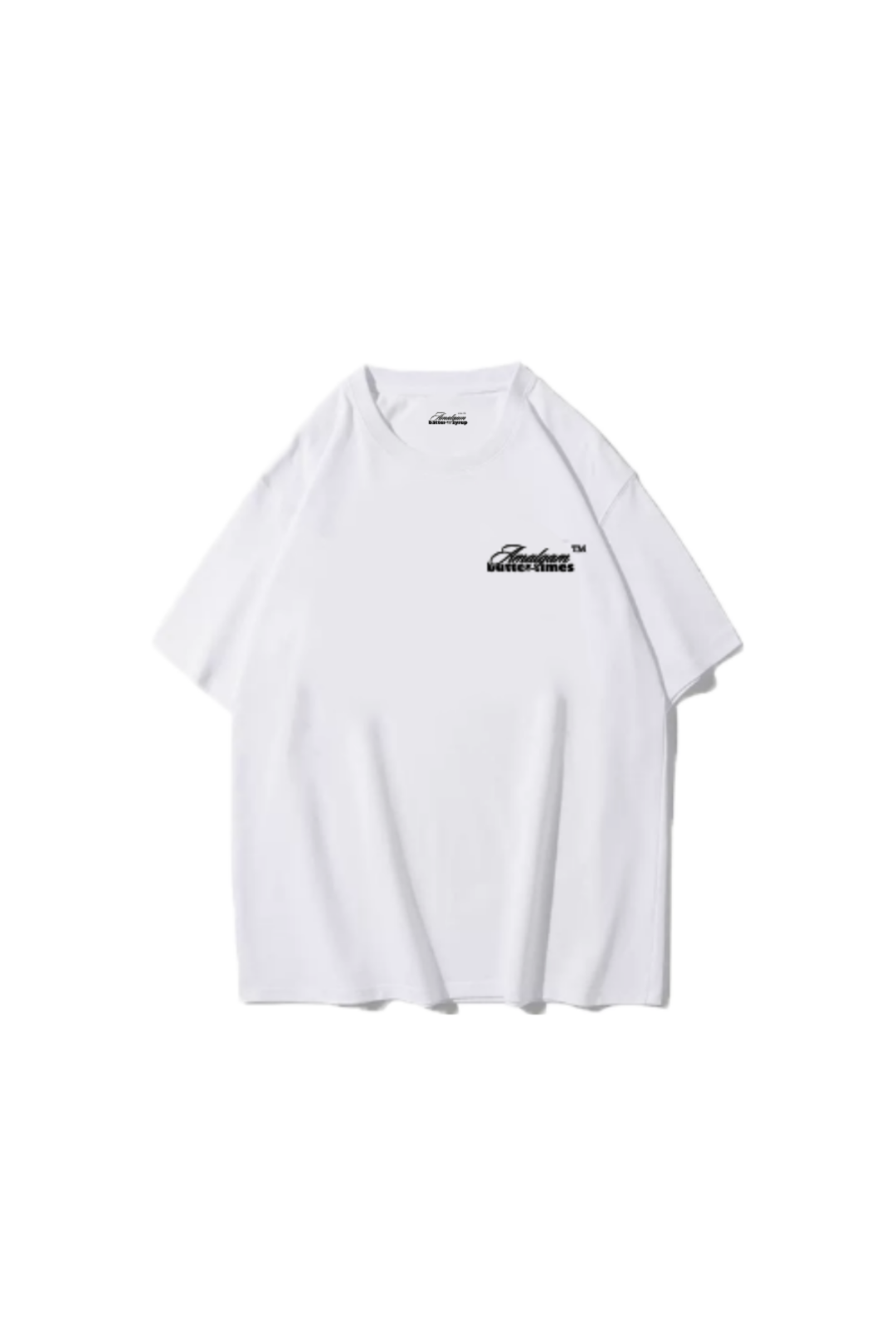 Amalgam White Pancake Graphic T-shirt Oversized Cotton