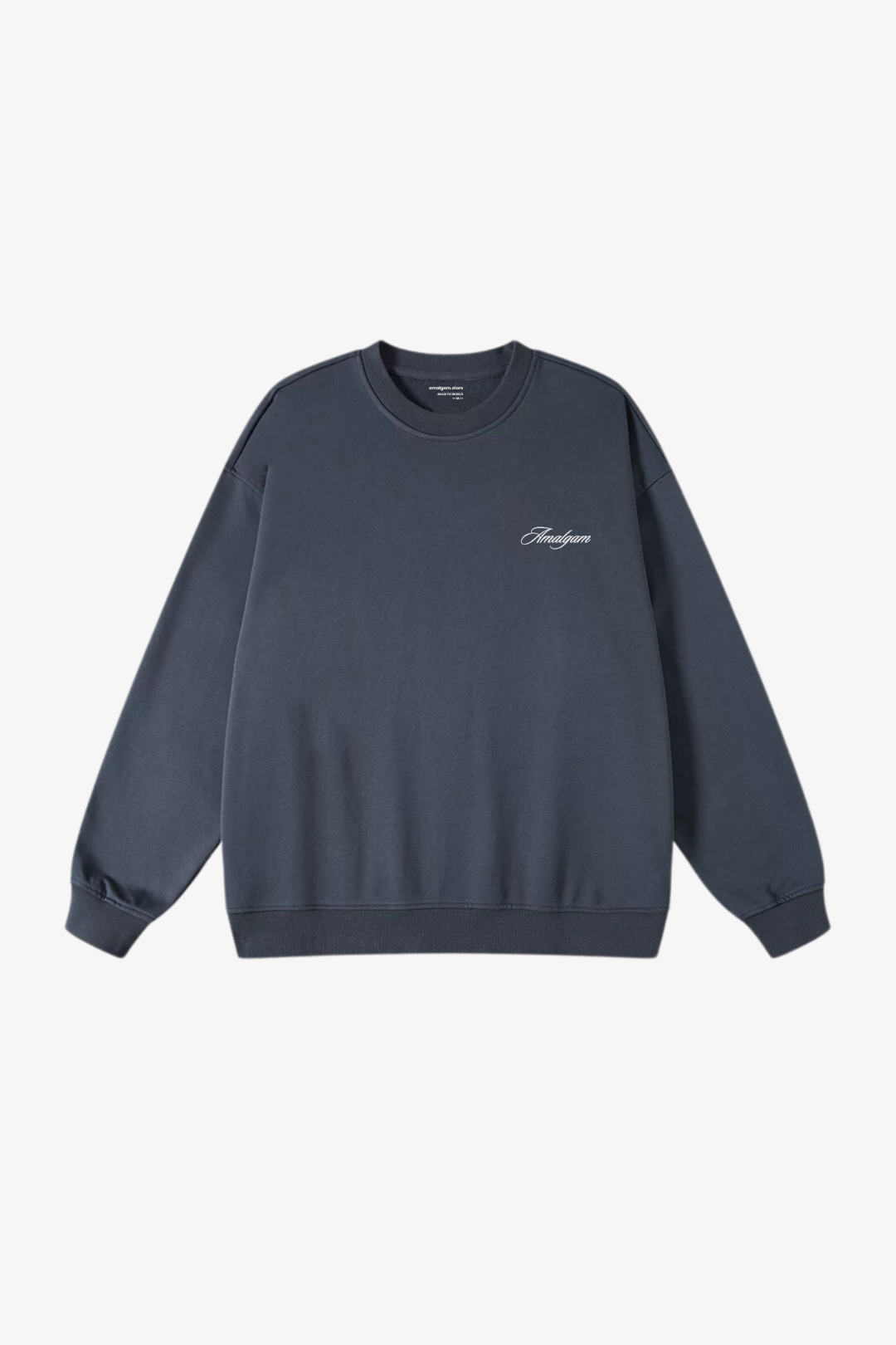 Amalgam Grey French Terry Soft
Oversized Sweater Sweat Shirt