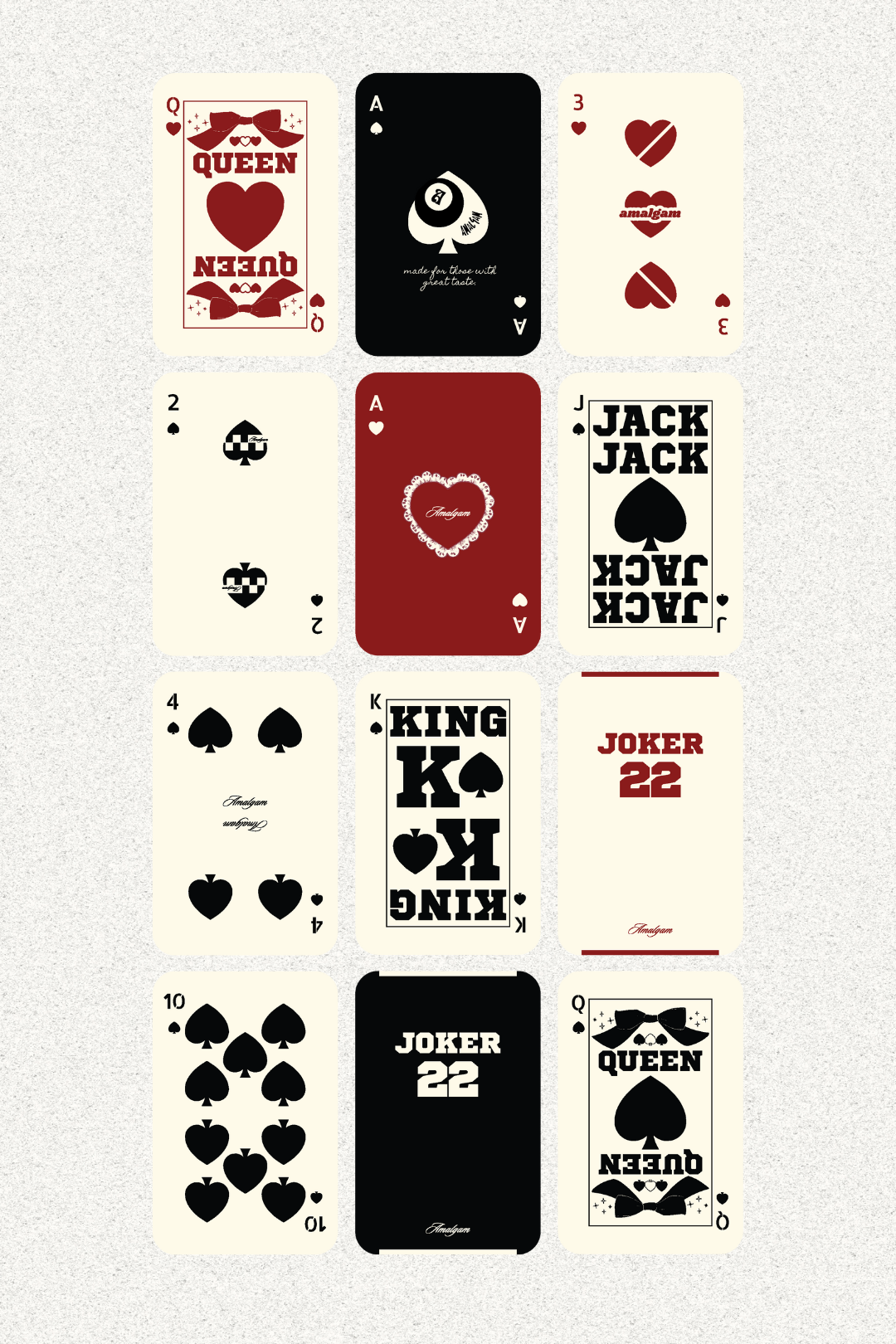 playing cards with exclusive design customisation Poker Cards Singapore, Playing Cards AMalgam.store
