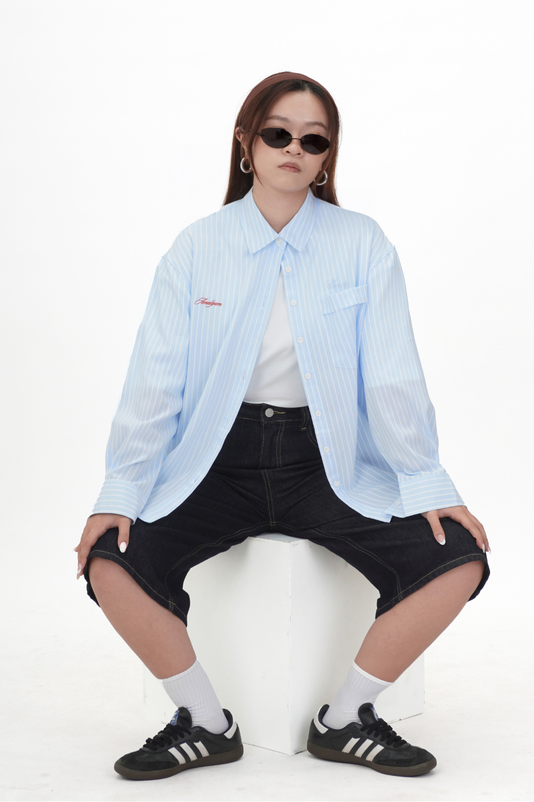 Stripe Shirt Amalgam Thin amalgam.store blue