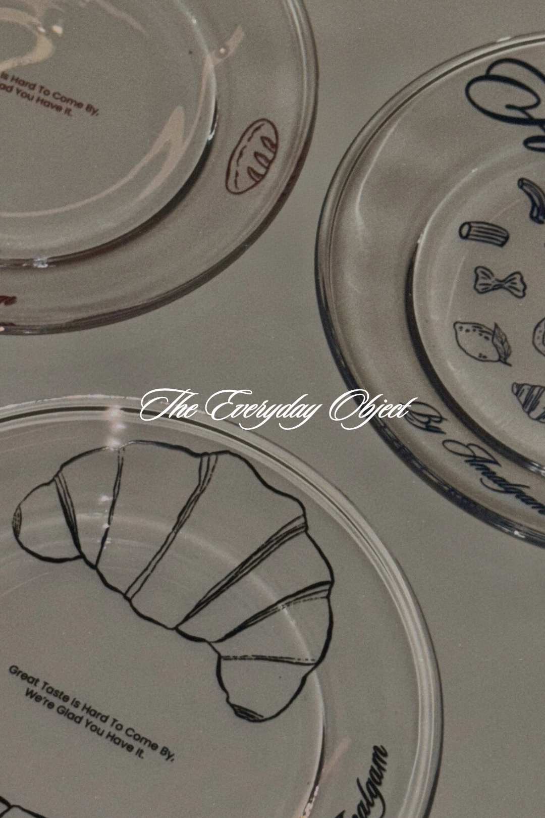 glass plates from singapore local brand in a set of three, the everyday object. 19cm christmas gift singapore doodle art plates perfect for gifting gift ideas singapore