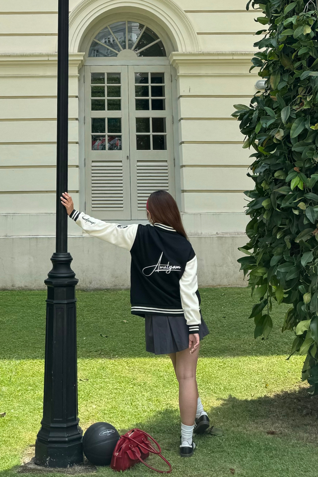 Amalgam Varsity Jacket Black Racer Vibes