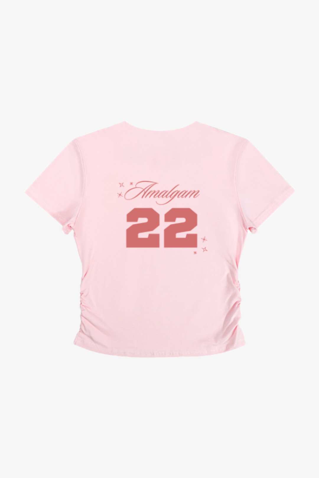 Amalgam Pink Jersey and Coquette theme Baby Tee 22 Crush Tee

