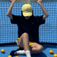 Amalgam Black Graphic Pancake Cotton Oversized T-shirt Casual Tennis COurt
