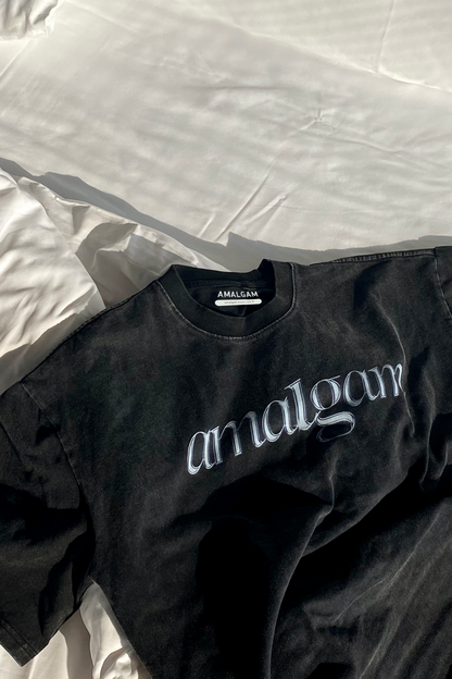 Amalgam.store Graphic Acid Wash Grey Tee 