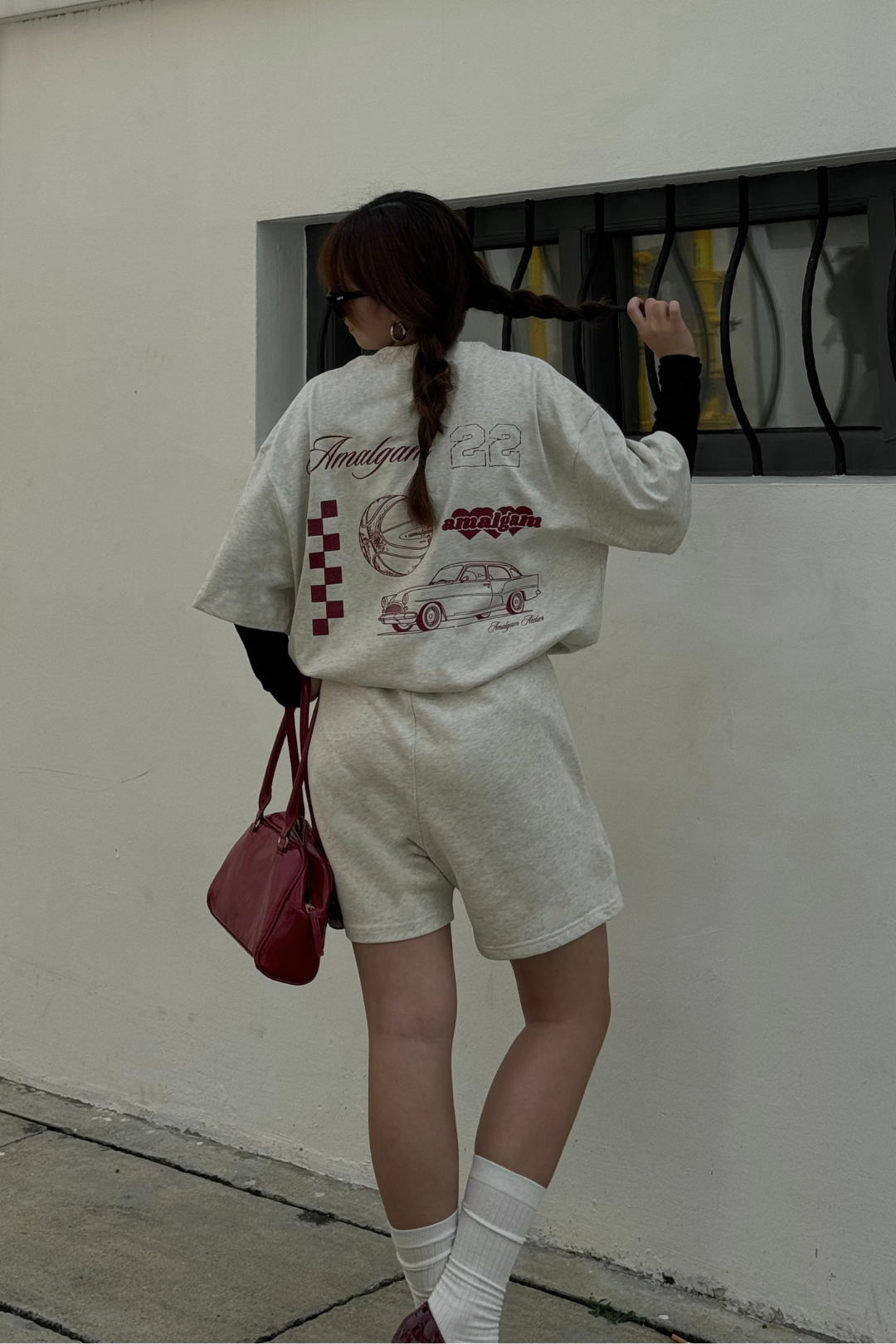 Amalgam Perfect OOTD Summer Sweat Shorts and Moodboard Shirt & Shorts