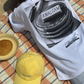 Amalgam White Pancake Graphic T-shirt Oversized Cotton