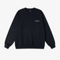 Amalgam Black French Terry Soft Oversized Sweater Sweat Shirt