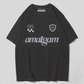 Amalgam Black Graphic Racer Tee Shirt Jersey