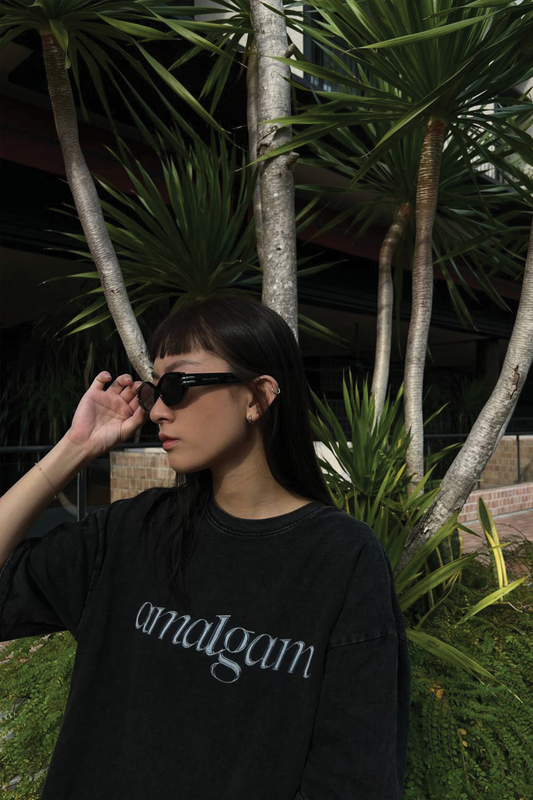 Styling Graphic Acid Wash Grey Tee 