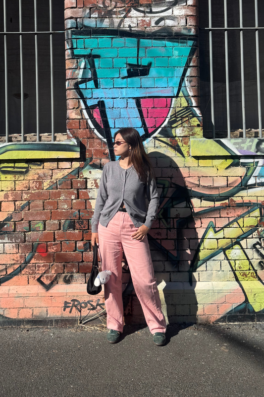 Grey Cardigan Shadow Amalgam.store Amalgam Melbourne Singapore Brand