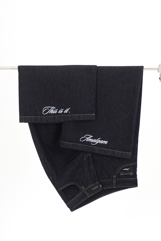 Jeans Wide Cut Amalgam Dark Wash This is it amalgam.store
