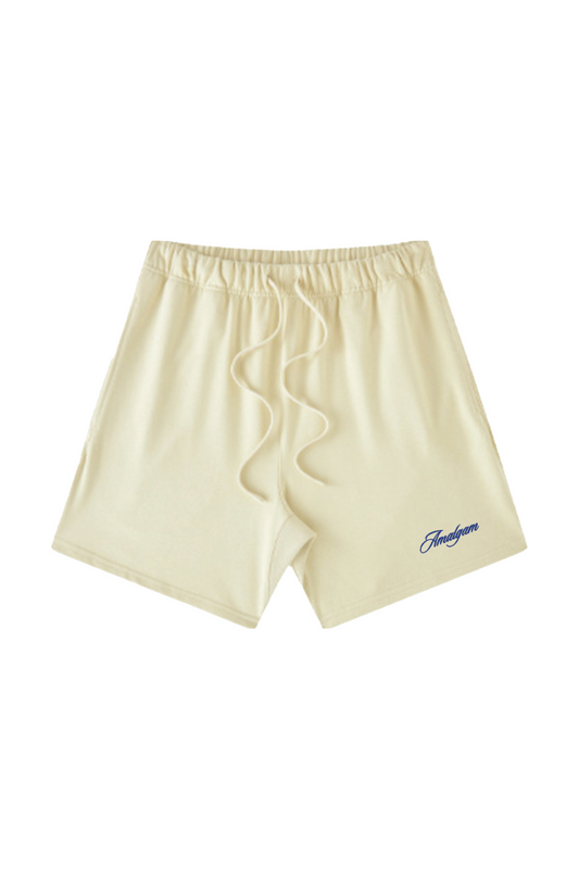 Amalgam Perfect OOTD Summer Sweat Shorts Pale Yellow and Blue Design