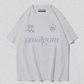 Amalgam White Graphic Racer Tee Shirt Jersey