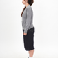 amalgam.store denim dark wash jorts 3/4 pants denim